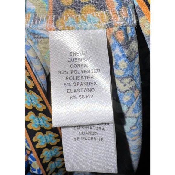 Wisp Retro Mod Shift Dress Women's Size 6 Boho Hippie Stretch Wedding Party - Picture 7 of 7